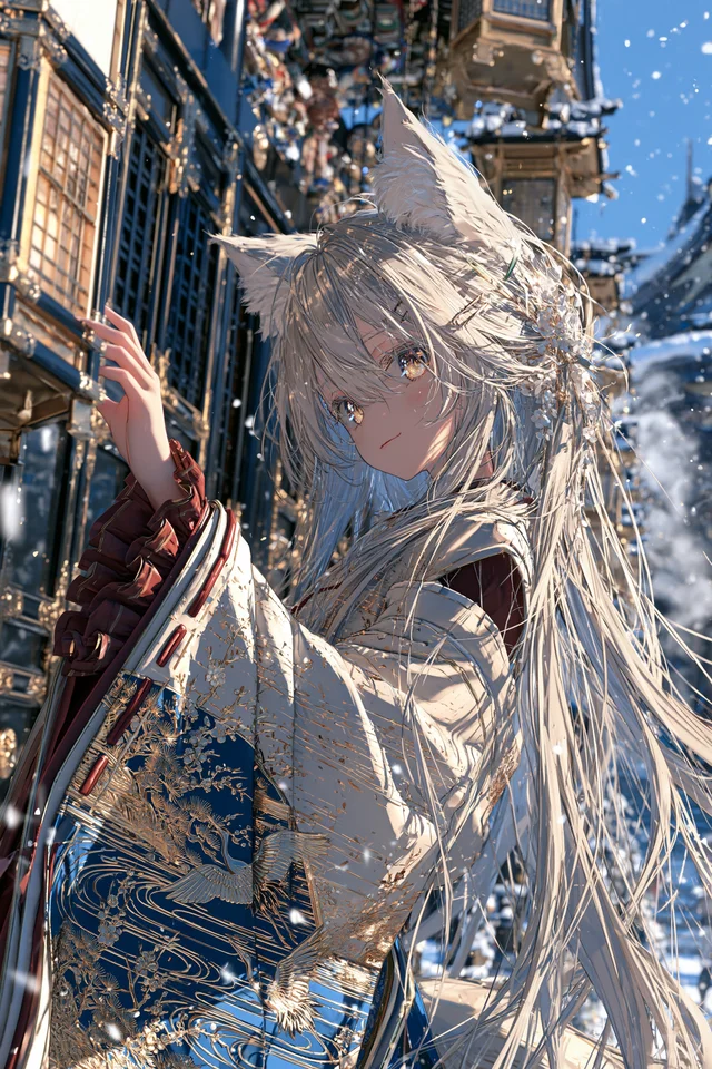 狐巫女的初雪夜